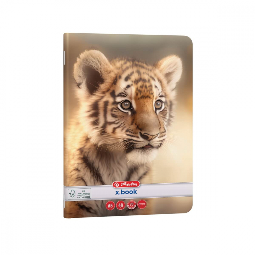 Caiet A5 48 file veline Herlitz Animals [1]