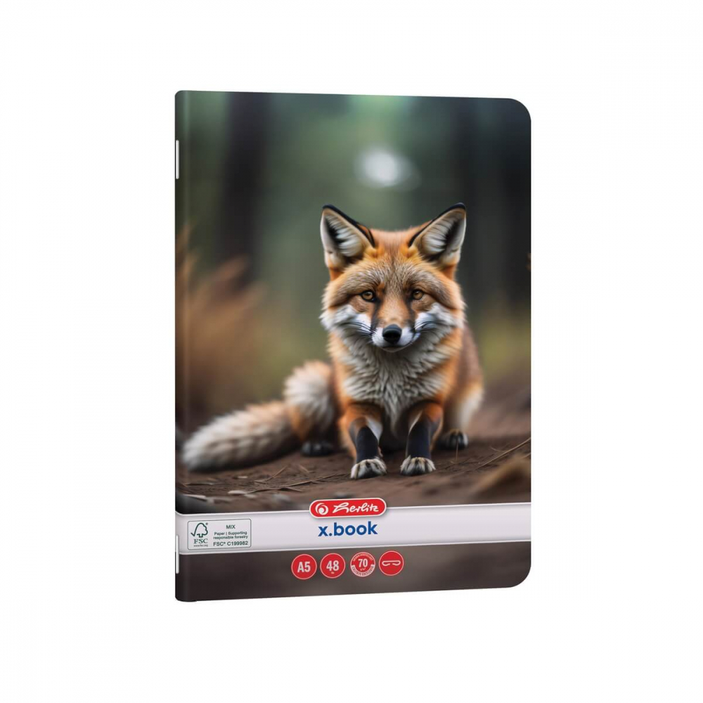 Caiet A5 48 file veline Herlitz Animals [2]