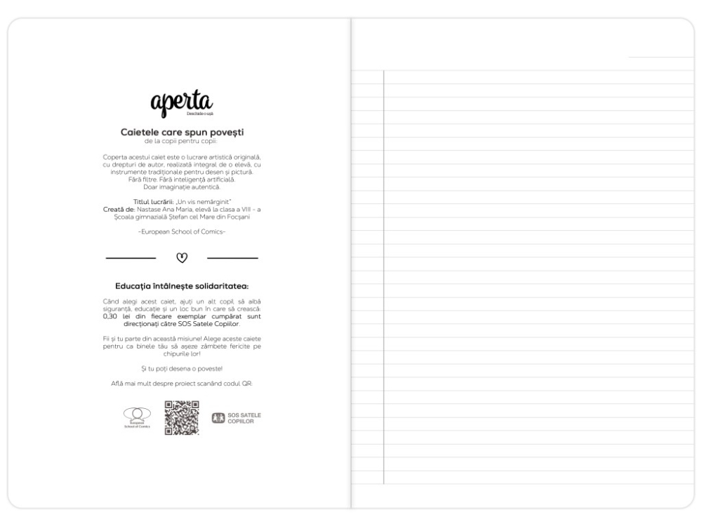 Caiet A4 de dictando, 48 file, 80 g/mp – Un vis nemărginit [2]