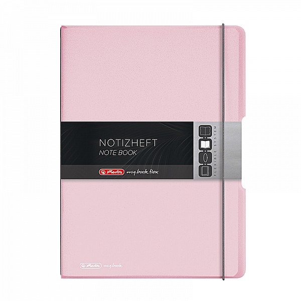 Caiet My Book Flex A4 2x40 file roz deschis transparent Herlitz [2]