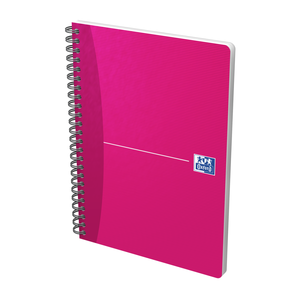 CAIET ORG OXFORD OFFICE ESSENTIALS A5 90F SPIRA PEFC ECOLABEL PATRATELE DIVERSE CULORI [4]