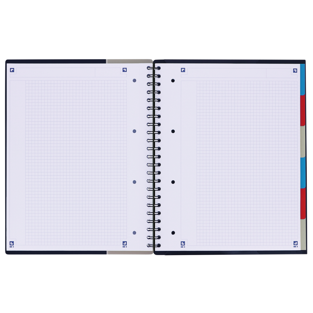 CAIET ORG OXFORD STUDENTS ORGANISER A4+ 80F SPIRA SCRIBZEE PATRATELE DIVERSE CULORI [8]