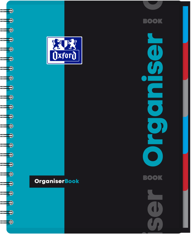 CAIET ORG OXFORD STUDENTS ORGANISER A4+ 80F SPIRA SCRIBZEE PATRATELE DIVERSE CULORI [2]