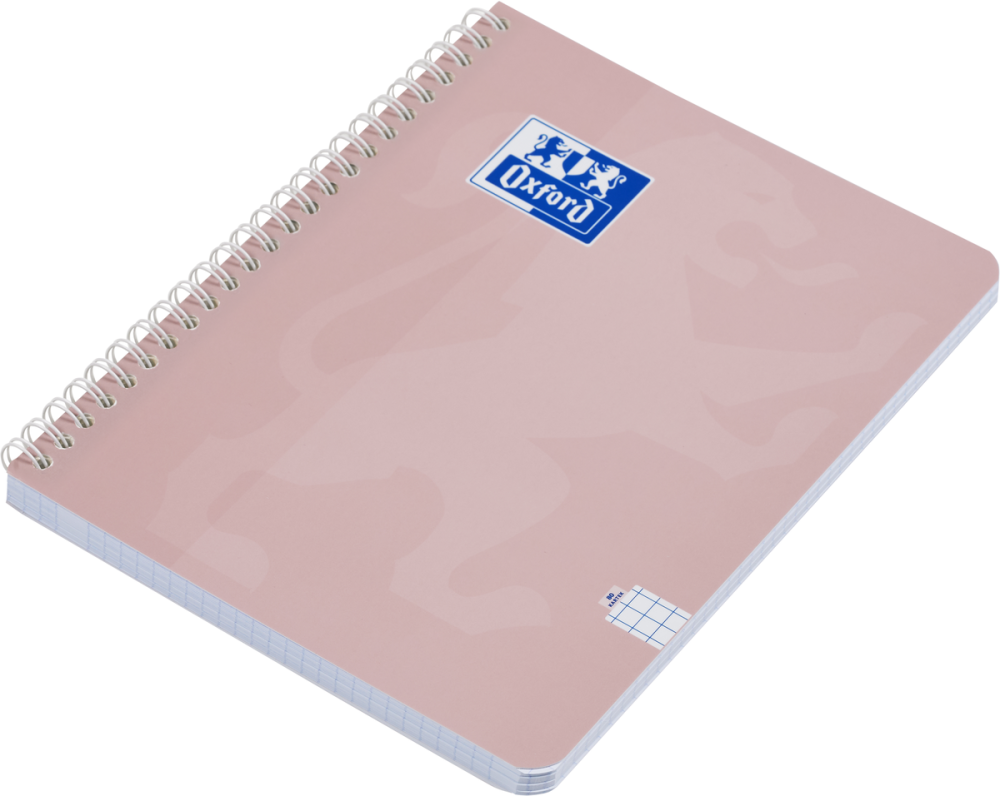 CAIET OXFORD TOUCH PASTEL A4 80F SPIRA SCRIBZEE PEFC PATRATELE DIVERSE CULORI PASTEL [4]