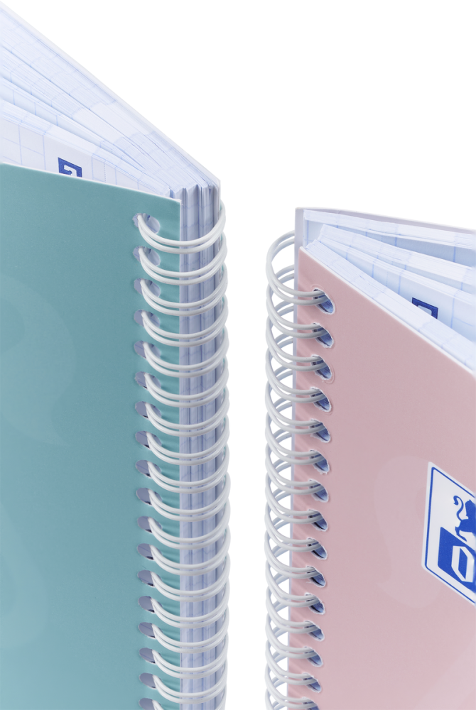 CAIET OXFORD TOUCH PASTEL A4 80F SPIRA SCRIBZEE PEFC PATRATELE DIVERSE CULORI PASTEL [5]