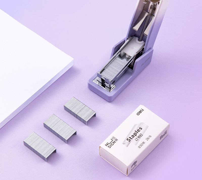 Capsator 12 coli mini 24/6 Nusign roz Deli [5]