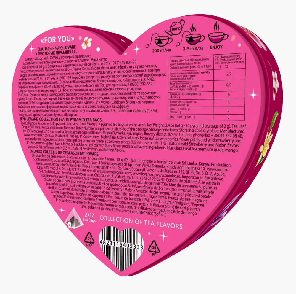 Ceai Lovare For You - Selectie 2 arome, 34 piramide [2]