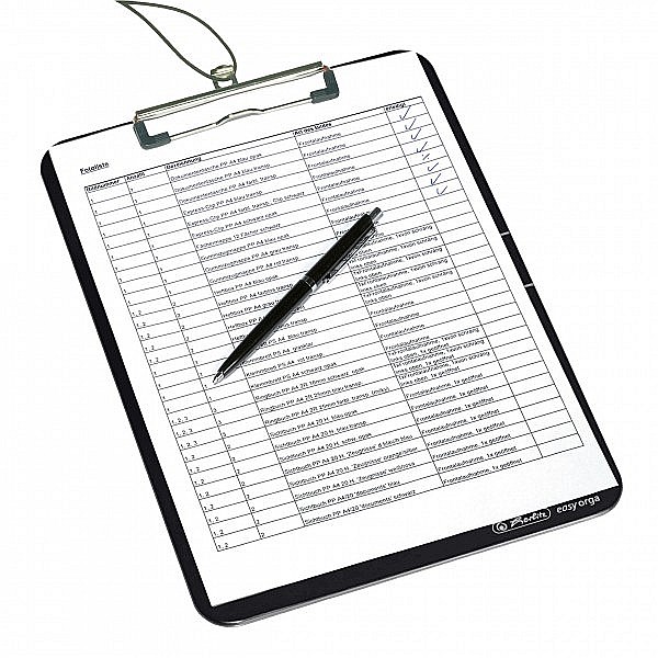 Clipboard simplu A4 Herlitz Easy Orga negru [2]