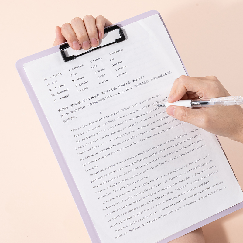 Clipboard simplu A4 Deli Foam Macarons - Albastru [5]