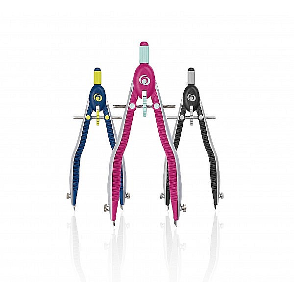 Compas cu setare rapida culoare -roz/turcoaz Herlitz My Pen [2]