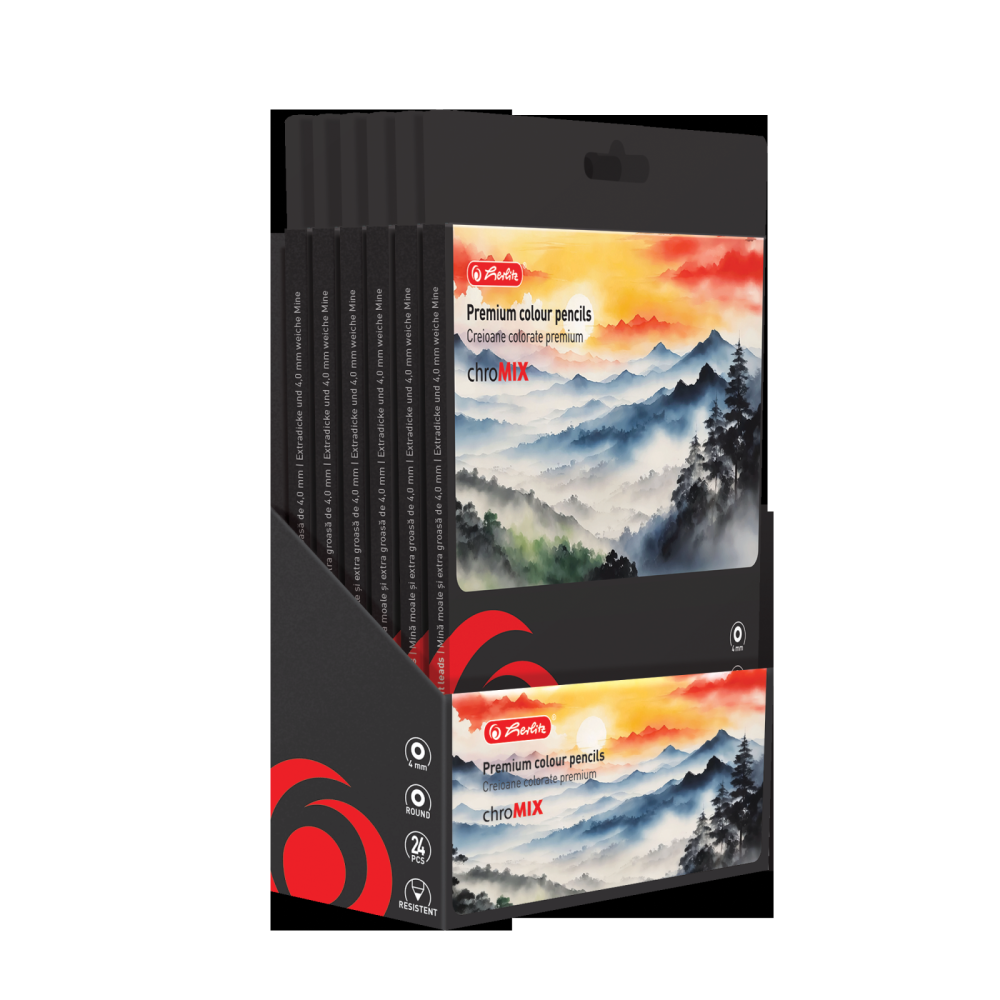 CREIOANE COLORATE ROTUNDE CORP NEGRU 4MM SET24 CUTIE BLISTER [2]