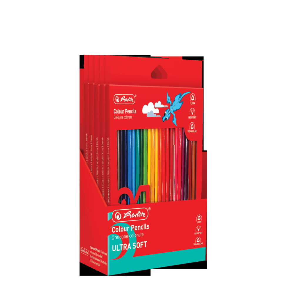 CREIOANE COLORATE ULTRASOFT TRIUNGHIULARE 3.3MM SET24 [3]