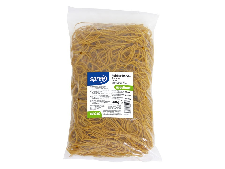 Elastice din Cauciuc Natural, diametru 55mm, punga 500g - Spree [1]