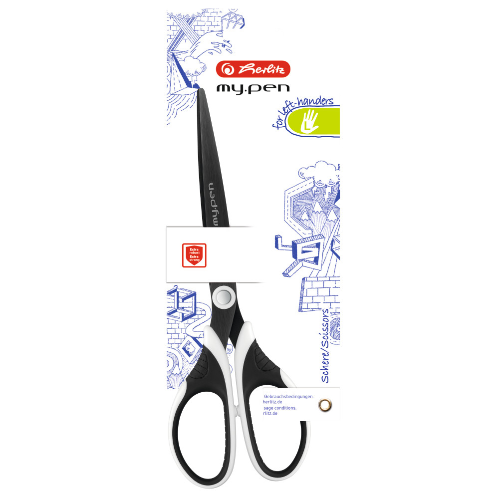 FOARFECA MY.PEN VARF ASCUTIT 18CM STANGACI ALB/NEGRU BLISTER [2]