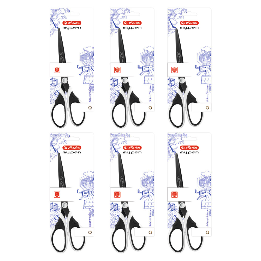 FOARFECA MY.PEN VARF ASCUTIT 18CM NEGRU/ALB BLISTER [3]