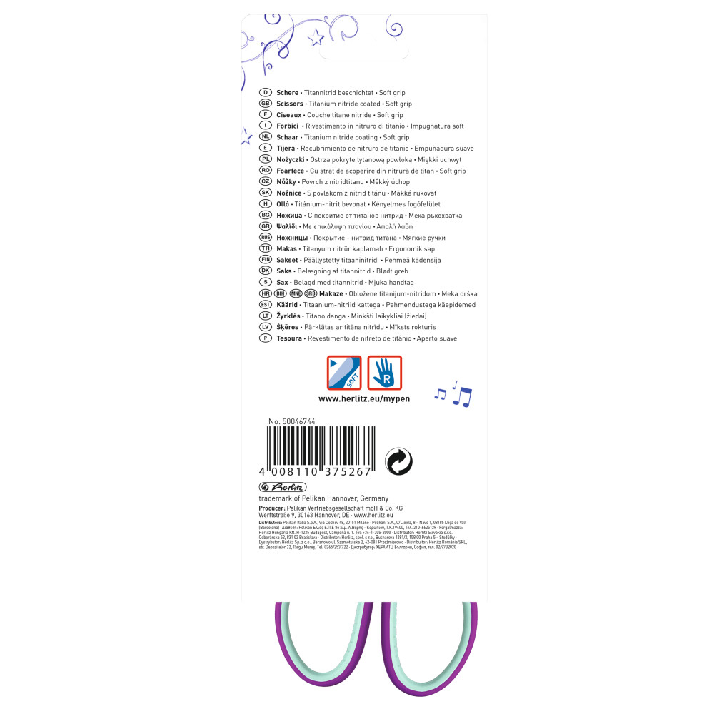 FOARFECA MY.PEN VARF ASCUTIT 18CM LILA/MENTA BLISTER [5]