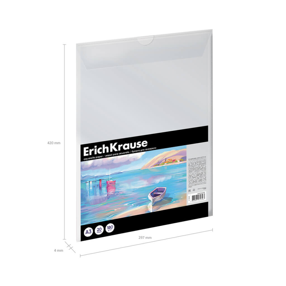 Hartie pentru acuarela  A3 20 coli 180g Erichkrause Art Spirit [2]