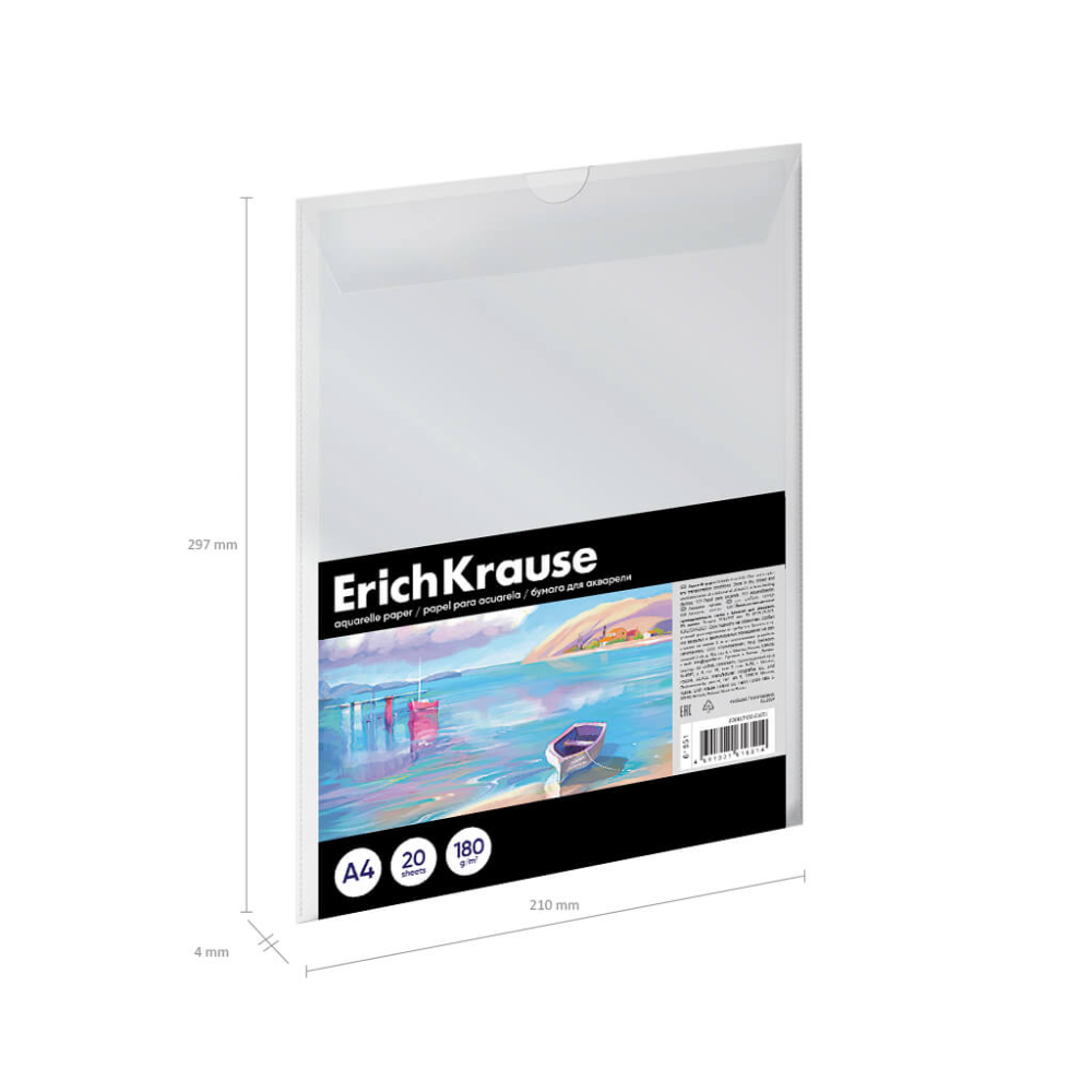Hartie pentru acuarela  A4 20 coli 180g Erichkrause Art Spirit [2]