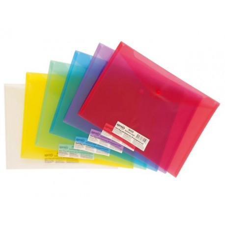 Mapa din plastic A4 cu buton Spree - mov transparent [1]