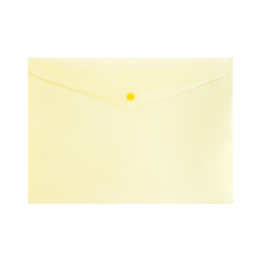 Mapa din plastic A4 cu buton Spree - galben pastel [1]