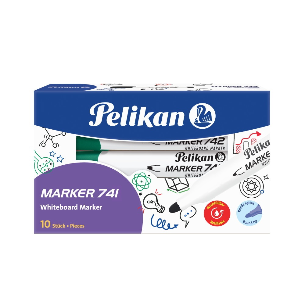 Marker pentru tabla alba/whiteboard Pelikan 741 verde [2]