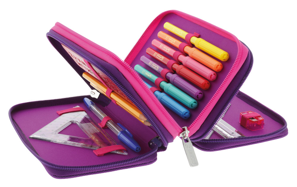 PENAR ECHIPAT 31 PIESE 3 FERMOARE DIP DYE MOV/ROZ [5]