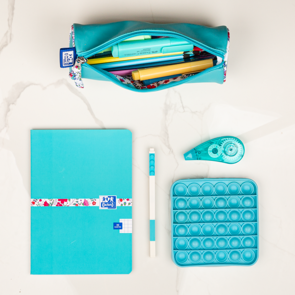 PENAR TIP ETUI ROTUND OXFORD FLORAL PASTEL TURCOAZ [6]
