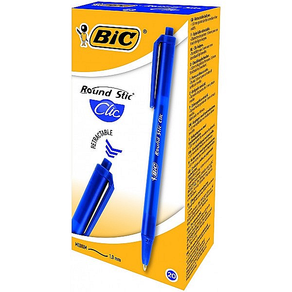 Pix Bic Round Stic Clic albastru [2]