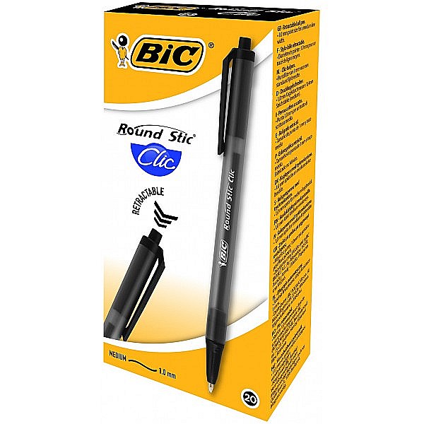 Pix Bic Round Stic Clic negru [2]