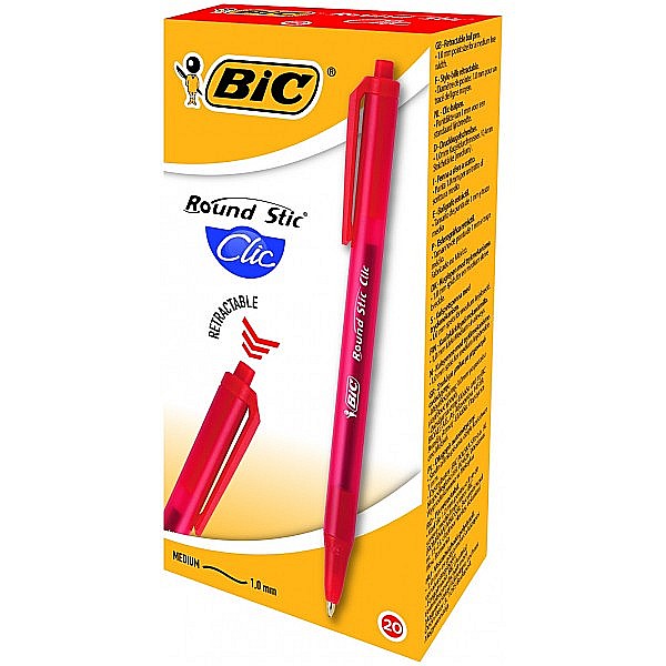 Pix Bic Round Stic Clic rosu [2]