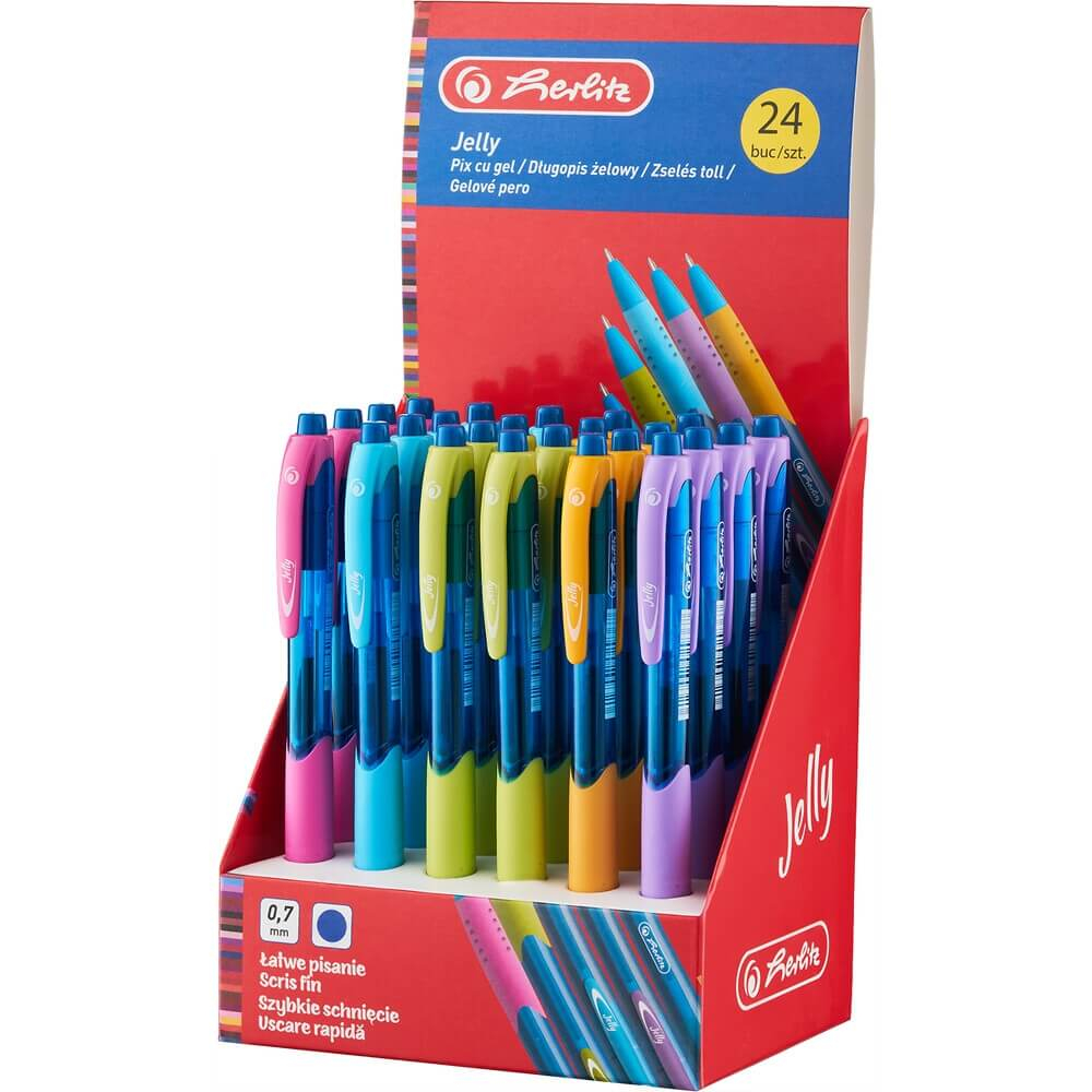 Pix cu gel Herlitz Jelly 0.7mm Albastru [4]
