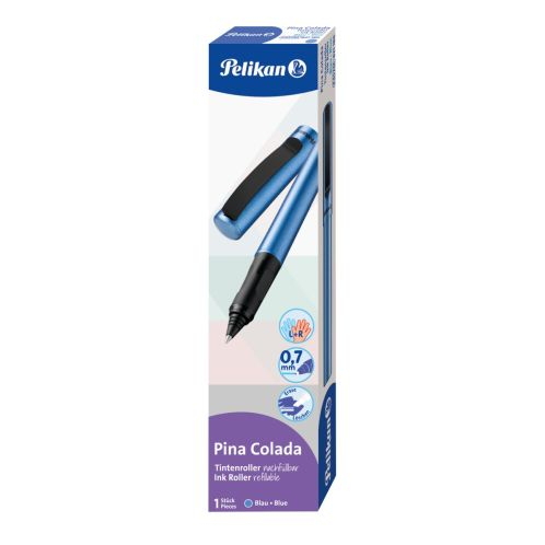 ROLLER PINA COLADA 0.7MM +1REZERVA ALBASTRU METALIZAT CUTIE CARTON [3]