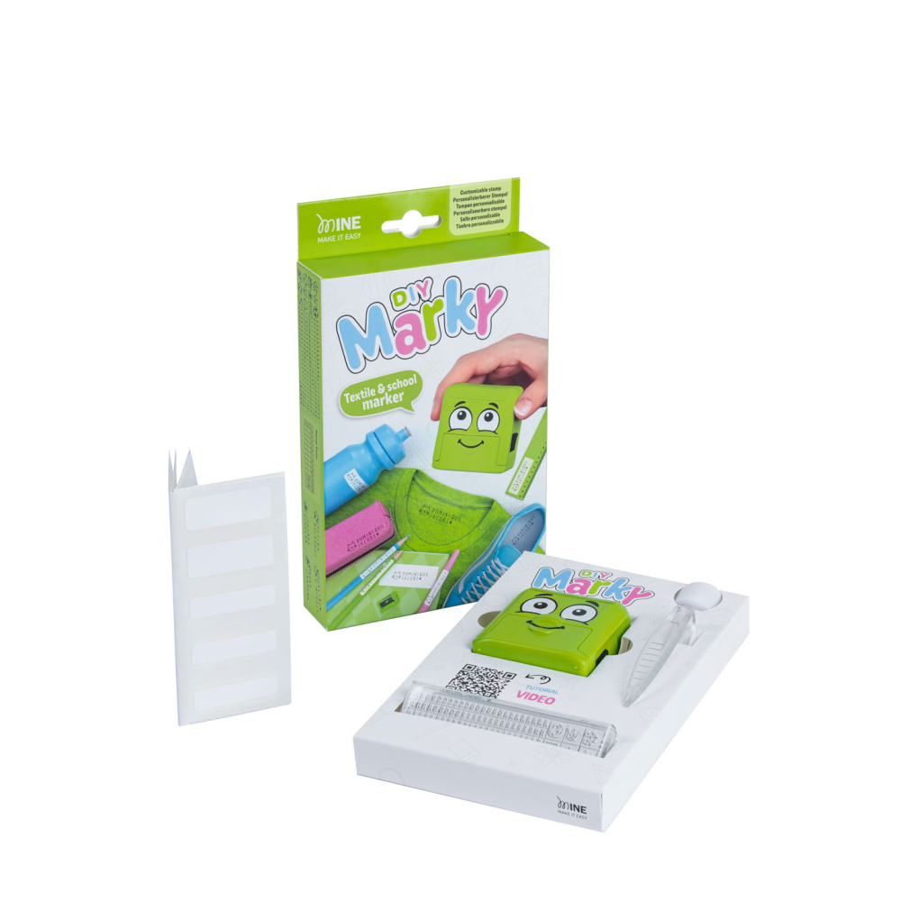 Stampila pentru textile, cu set de litere, Marky DIY kiwi [4]