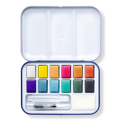 Acuarele 12 culori cu pensula Staedtler Journey Travel Box [1]