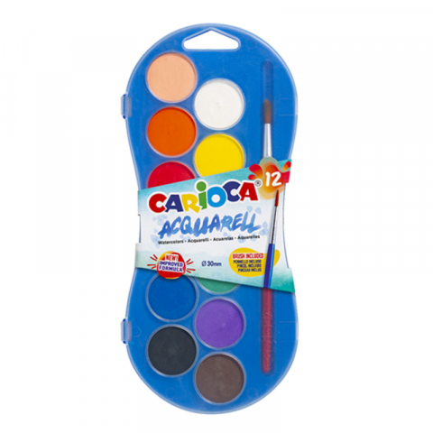 Acuarele - acuarele-carioca-12-culori-30-mm-cu-pensula