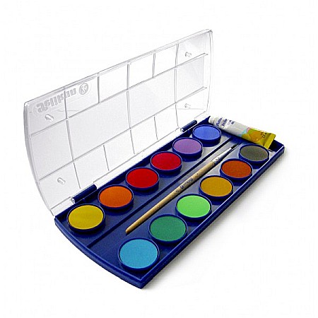 Acuarele Pelikan 12 culori + alb de zinc [1]