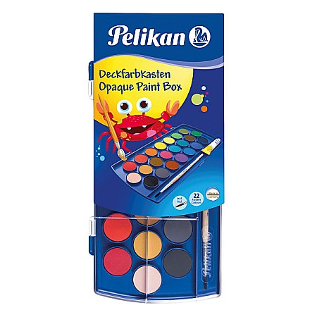 Acuarele - Acuarele Pelikan 22 culori + alb de zinc