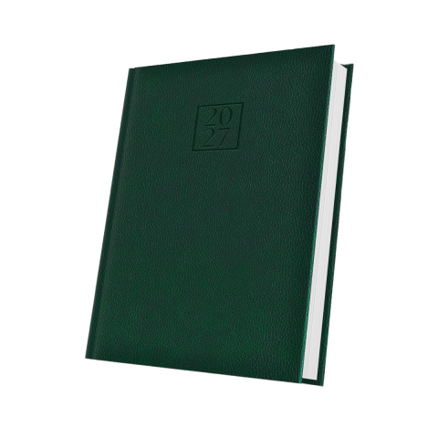 Agende - AGENDA DATATA A5 352PAG DELUXE EDOLO COPERTA PIELE SINTETICA VERDE 2027