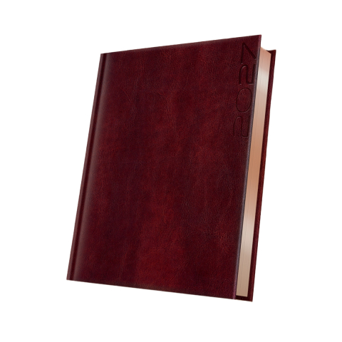 Agende - AGENDA DATATA A5 352PAG PREMIUM DELUXE NARNI COPERTA PIELE SINTETICA MARO FOLIO BRONZ 2027