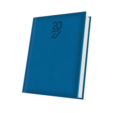 Agende - AGENDA DATATA A5 352PAG TUCSON COPERTA BURETATA ALBASTRU 2027