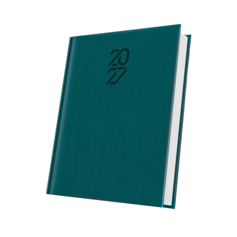 Agende - AGENDA DATATA A5 352PAG TUCSON COPERTA BURETATA ALBASTRU PETROL 2027