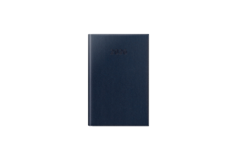 AGENDA DATATA A5 352PAG DELUXE CORINALDO COPERTA PIELE SINTETICA ALBASTRU NAVY 2027 [1]