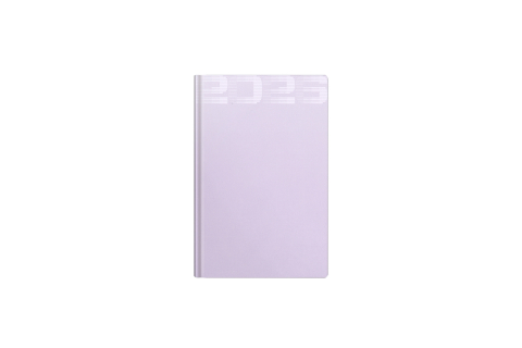 AGENDA DATATA A5 352PAG PREMIUM DELUXE NOTO COPERTA PIELE SINTETICA LILA 2027 [1]