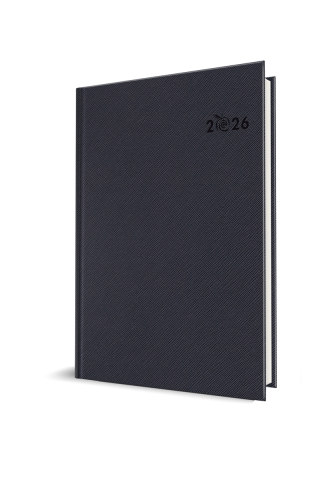 A5 - AGENDA DATATA A5 352PAG PREMIUM DELUXE ORTISEI COPERTA PIELE SINTETICA ALBASTRU 2027
