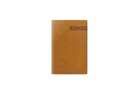 AGENDA DATATA A5 352PAG PREMIUM DELUXE TEANO COPERTA PIELE SINTETICA MARO FOLIO AURIU 2027 [1]