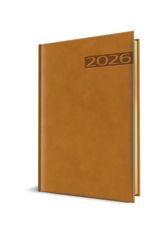 A5 - AGENDA DATATA A5 352PAG PREMIUM DELUXE TEANO COPERTA PIELE SINTETICA MARO FOLIO AURIU 2027
