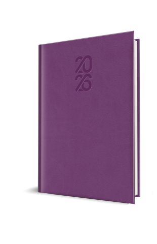 Cadouri personalizate - Agenda datata 2026 Tucson A5, 352 pagini, coperta buretată, Herlitz, Lila
