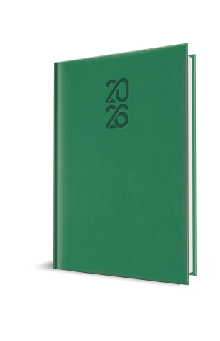 Cadouri personalizate - Agenda datata 2026 Tucson A5, 352 pagini, coperta buretată, Herlitz, Verde Smarald