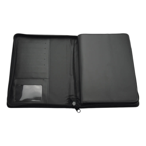 Agenda Lux A5 cu fermoar, Interior datat detașabil, Bluette Nero [1]