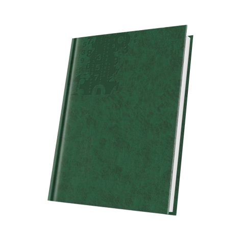Agende - AGENDA NEDATATA A5 224PAG COPERTA PIELE SINTETICA MARMORA VERDE SILVIC